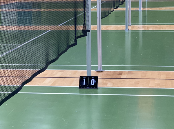 ClickScore på badmintonbane