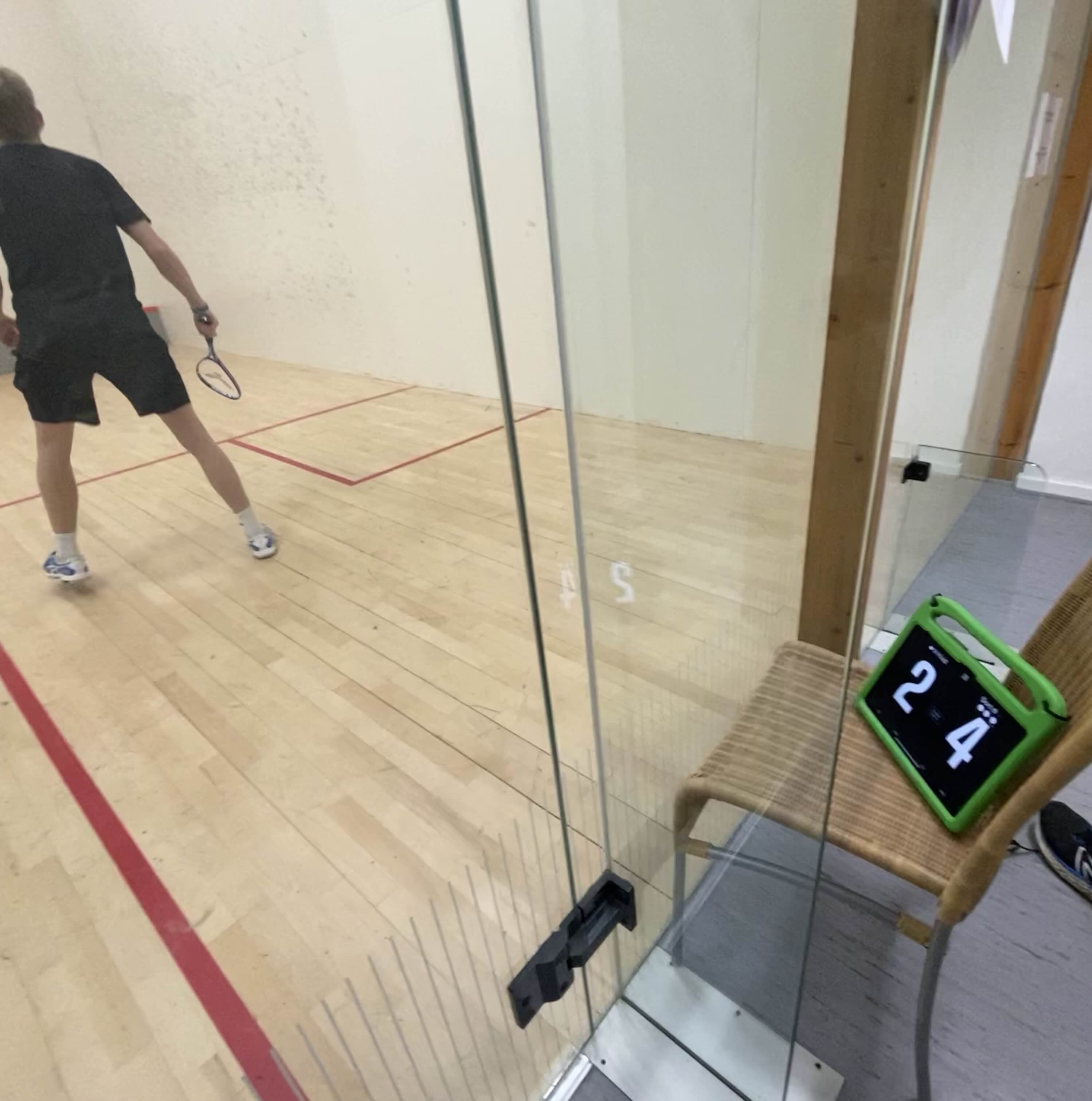 ClickScore på squashbane